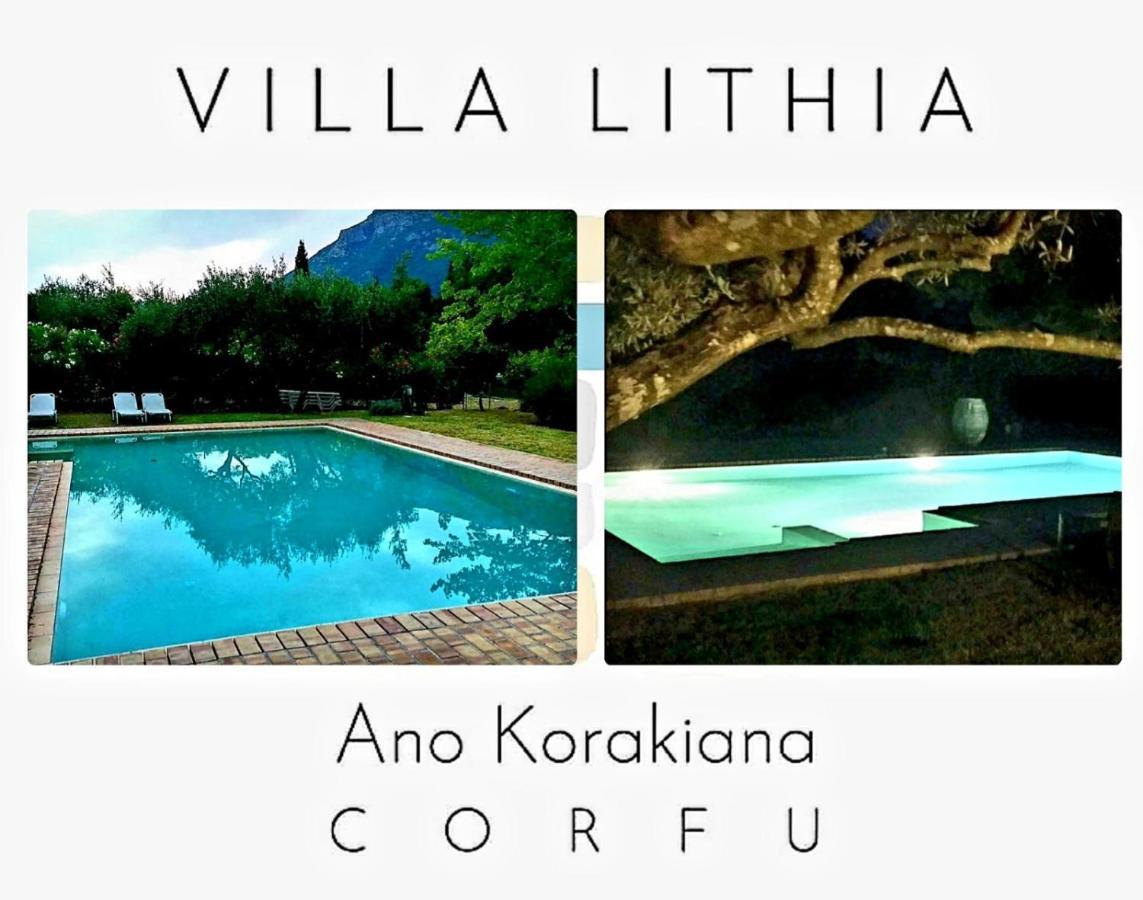 Villa Lithia Áno Korakiána Buitenkant foto